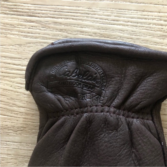 Cabela's Dark Brown Leather Gloves - Picture 5 of 8